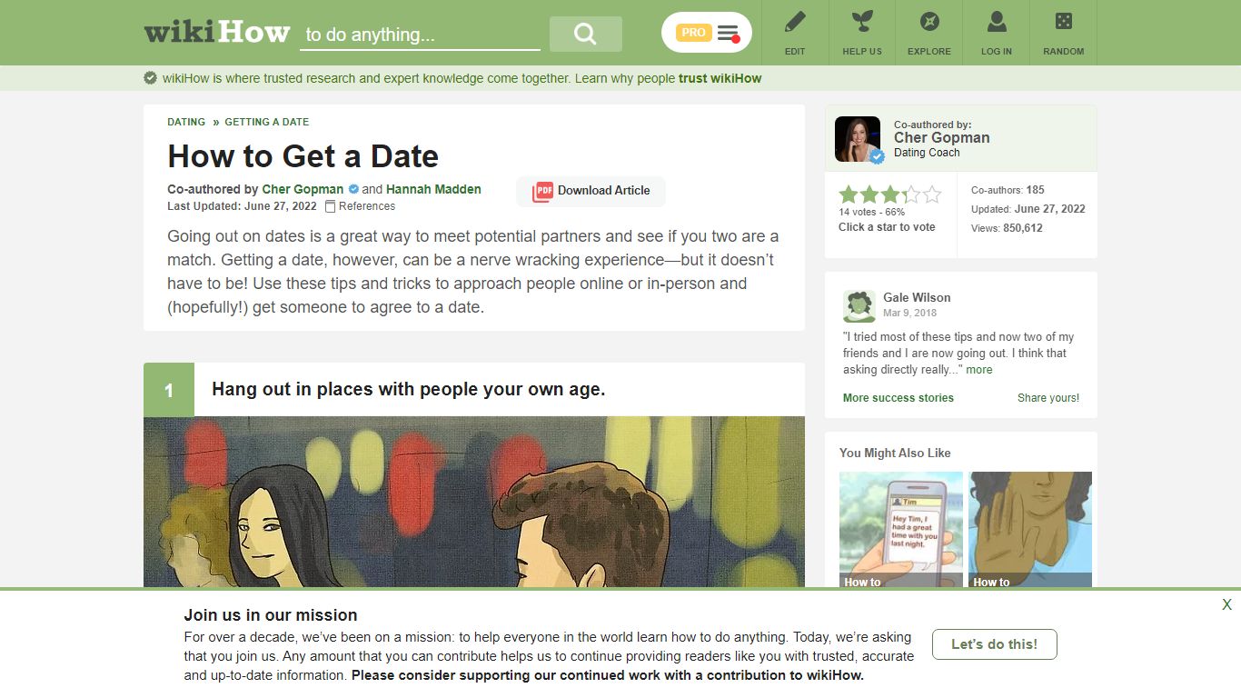 10 Ways to Get a Date - wikiHow